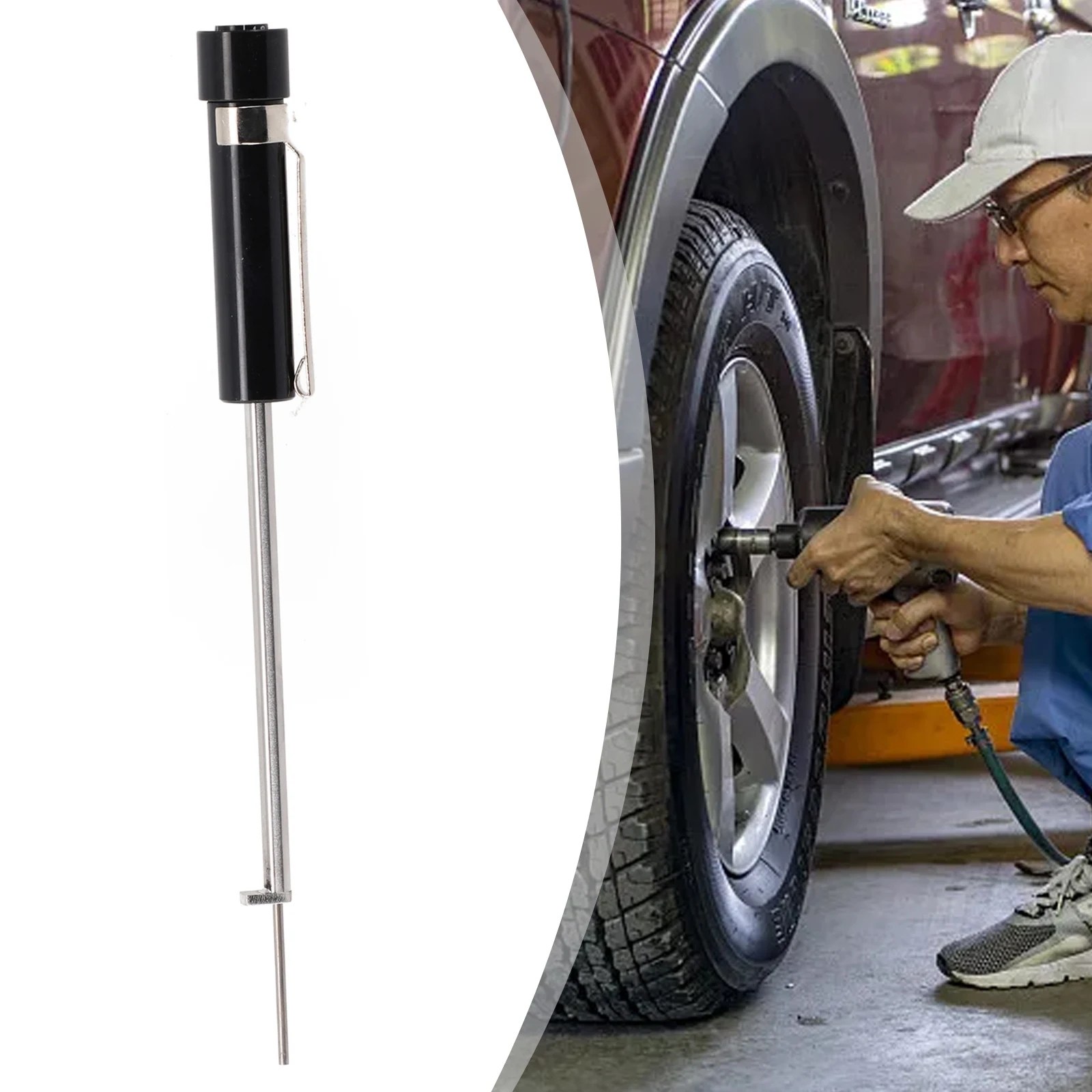 Vehicle Brake Pad Measuring Tool for Accurate Thickness Measurement of Brake Pads Featuring for slim Probe and Calibration Mark