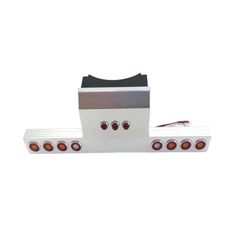 CNC Aluminum Alloy Taillight Angel Eye Tail Lamp for 1/14 Tamiya King Hauler 56344 56301 RC Trailer Modification Part