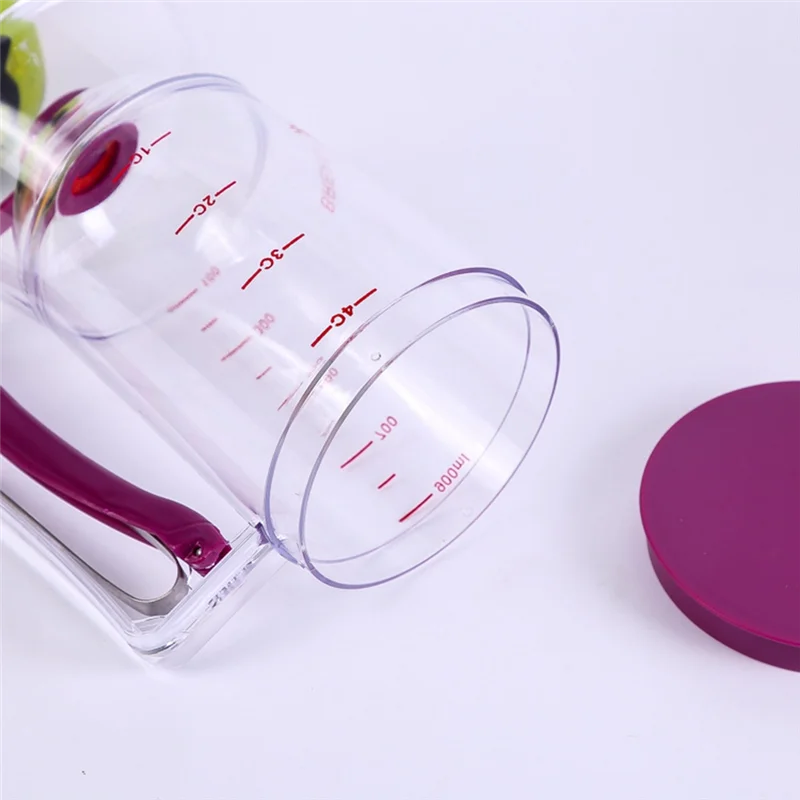 

A84E-Batter Funnel Hand-Crank Batter Separator Multifunctional Handheld Batter Colander Dispenser