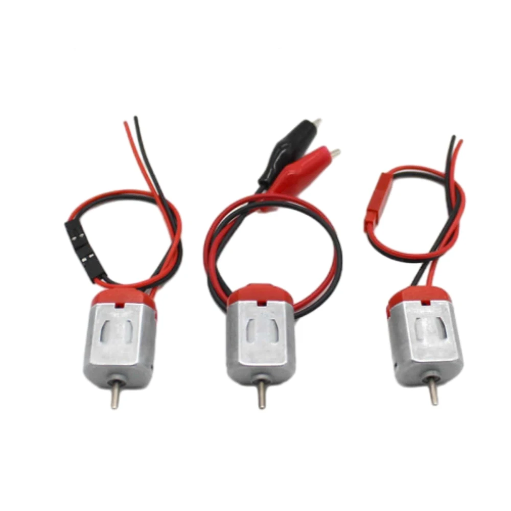 

1pcs 130 DC Motor High Speed 3V 22000rpm With JST DuPont Crocodile Clip Connector Electric Moter DIY Engine Boat Toy Car Fan