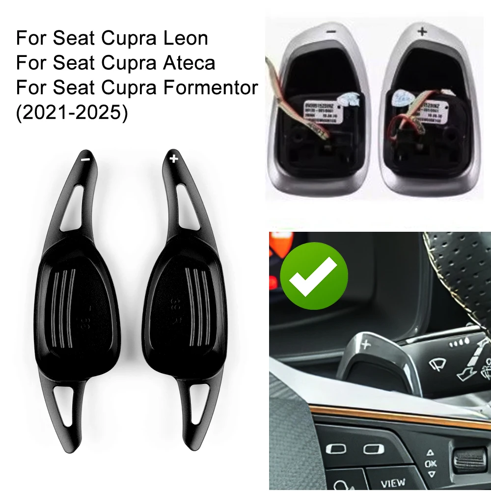 

Car Steering Wheel Shift Paddle Gear Paddles DSG For Cupra Ateca Formentor Leon 2021 2022 2023 2024 2025 Extend Aluminum Alloy