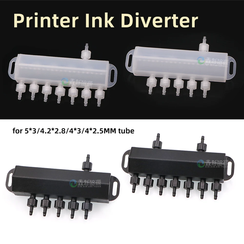 

1 шт. буферная бутылка-фильтр-разветвитель для принтеров Epson XP600 4720 5113, для циркуляции белых чернил, для печатающих головок