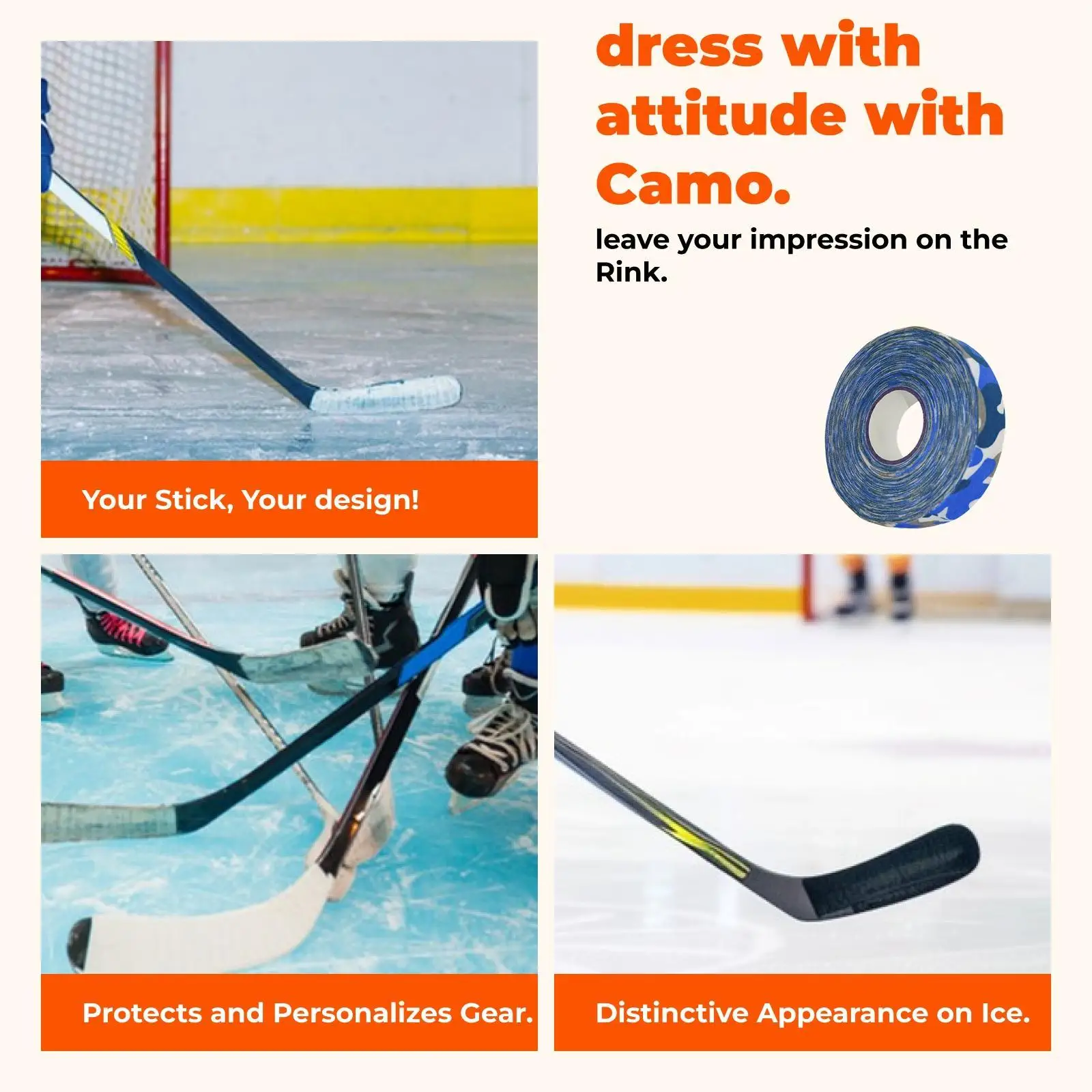 Nonslip Hockey Cloth Tape Comfort Grip Bat Tape for Hockey Stick Holder Inline Hockey Equipment
