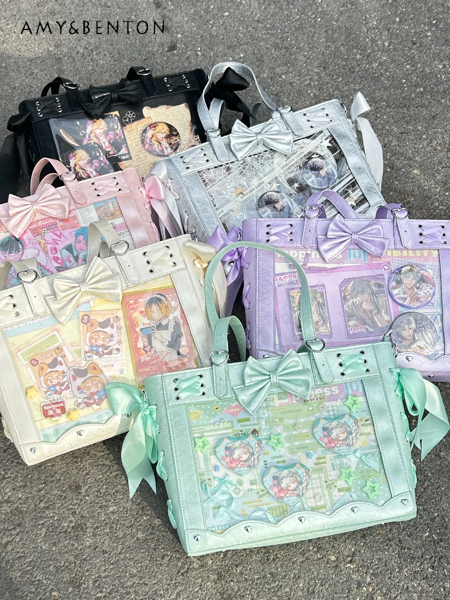 Original Subculture Punk Daily Shoulder Bag College Style Sweet Large Capacity Itabag Commuting Versatile Fashion Crossbody Bag