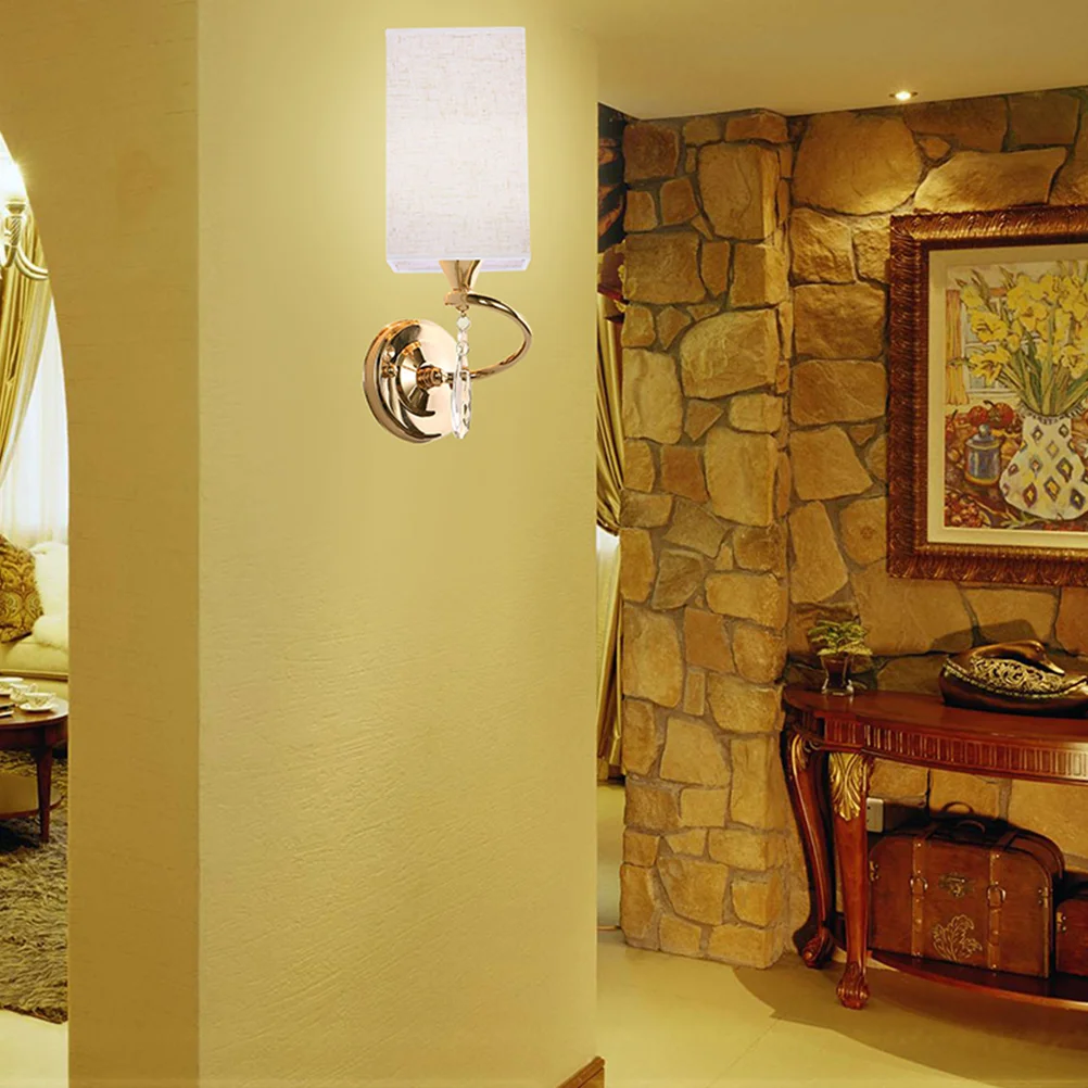 

2Pcs Lamp Shade Cover Fabric Decorative Light Fixture Accessory for Pendant Floor Wall Desk Chandelier Bedroom Living Room