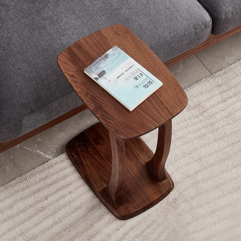 

North American black walnut solid wood edge table simple sofa side bedside small household small coffee table