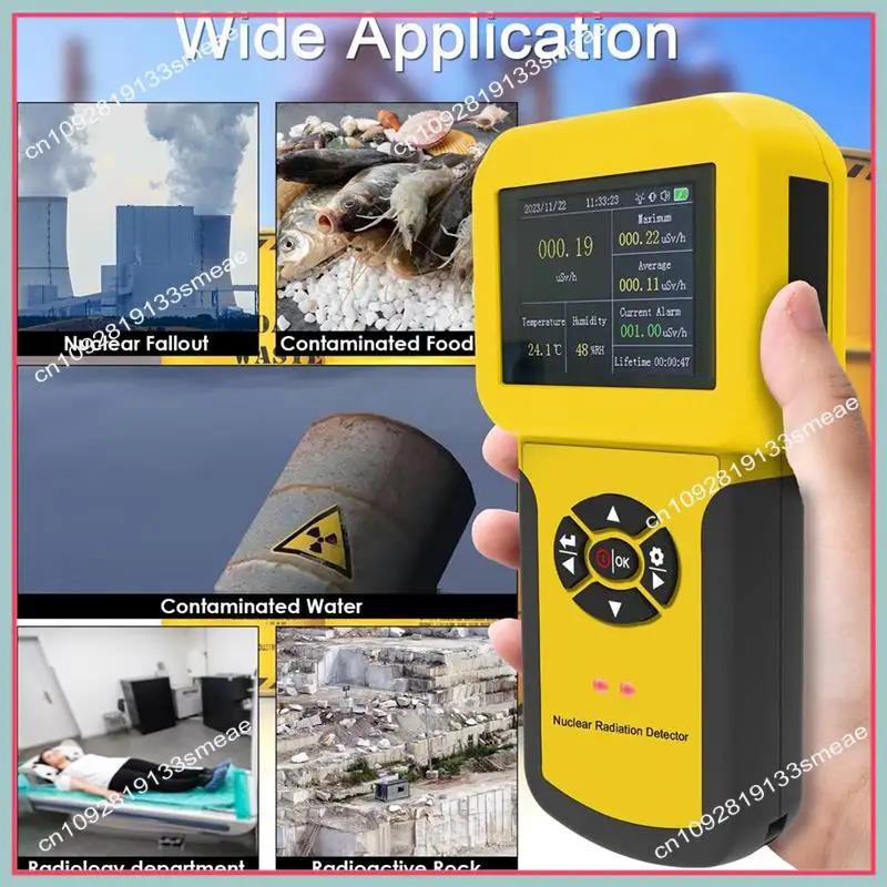 N94R Professional Nuclear Radiation Detector Geiger Counter Radiation Detector With Alarm Set, HP-886A