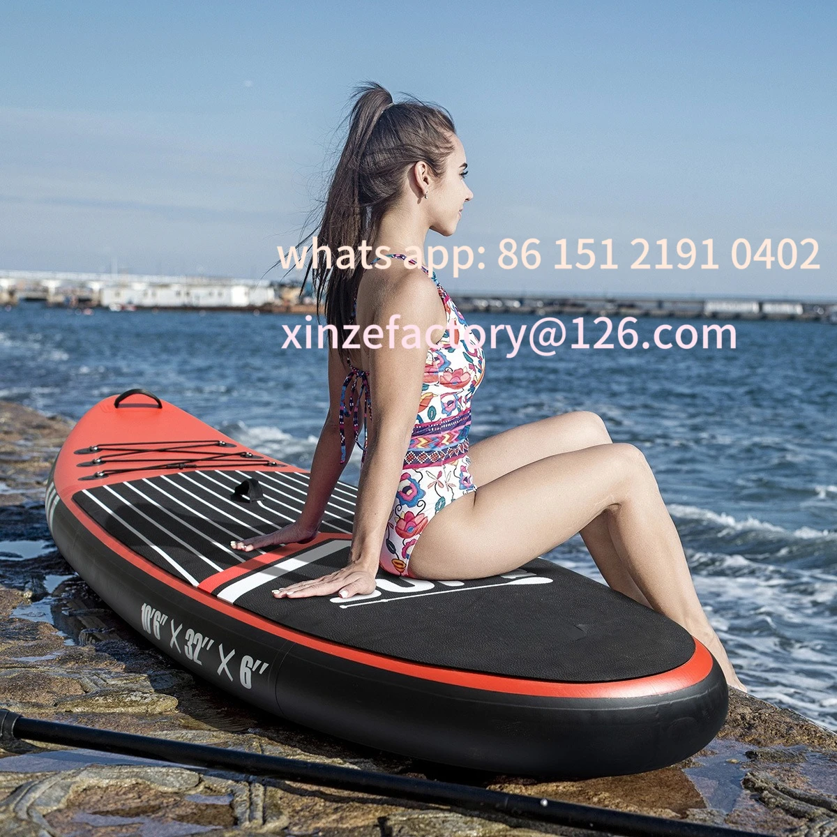 

Customizable Inflatable Paddle Board Wide Surf Bodyboard Surf Inflatable Paddle Board