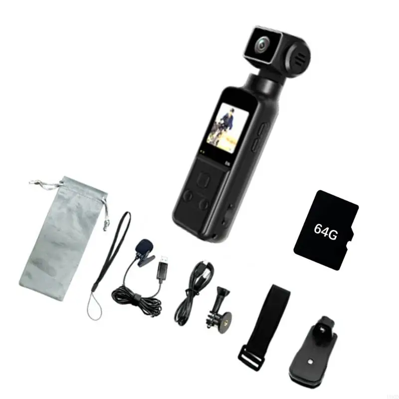 كاميرا الحركة Mini WIFI Enable5K الجديدة لعام 2025 مع عدسة قابلة للتعديل بزاوية 270 درجة للتسجيل في الهواء الطلق #2