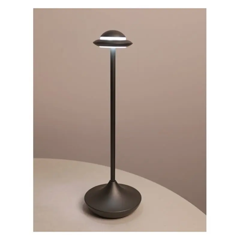 ABMI-Up مصباح طاولة لاسلكي قابل لإعادة الشحن يعمل بالبطارية ستبليس يعتم مصباح مكتبي LED محمول، #3