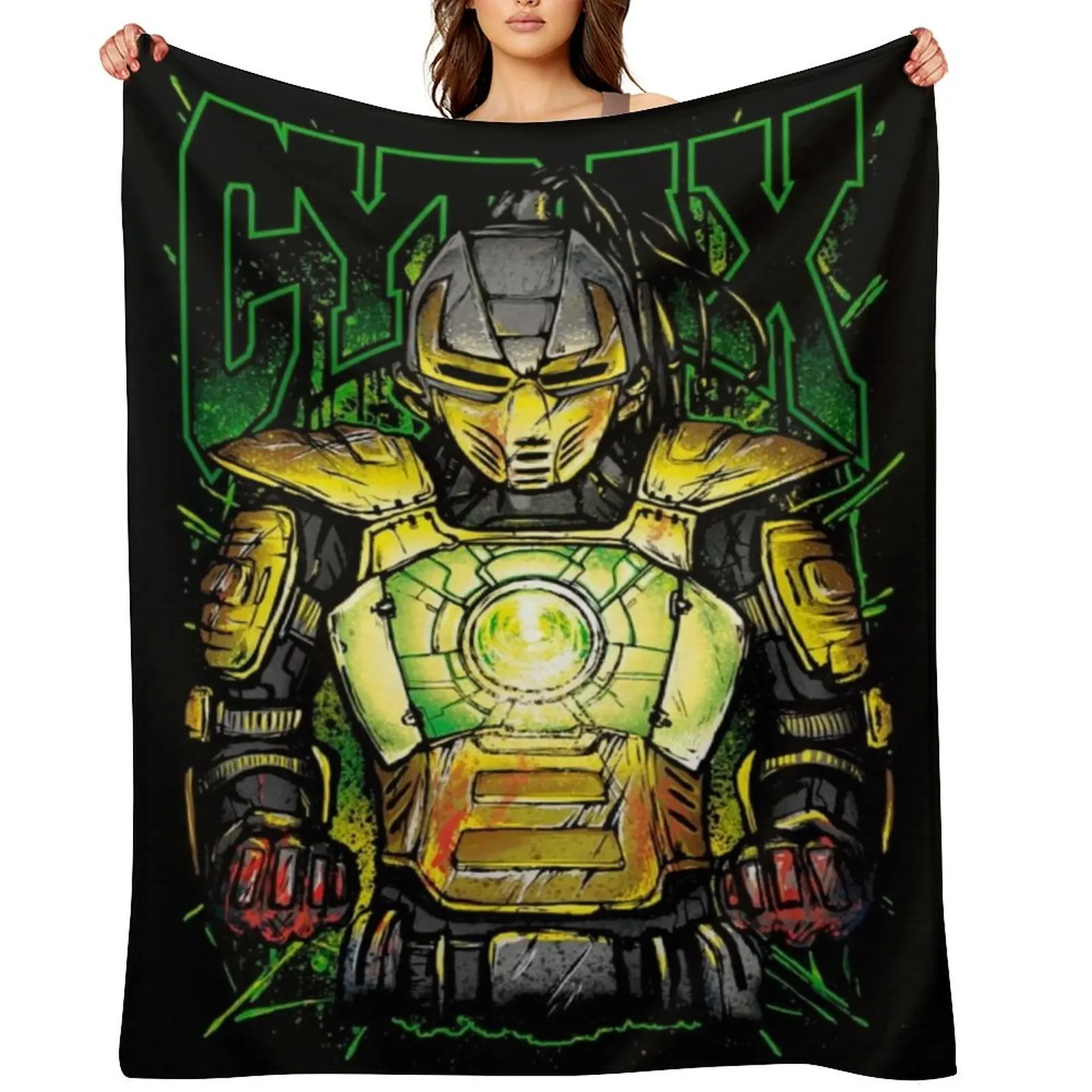 

Mortal Kombat Cyrax Throw Blanket Plush For Baby Extra Large Throw Thins Blankets