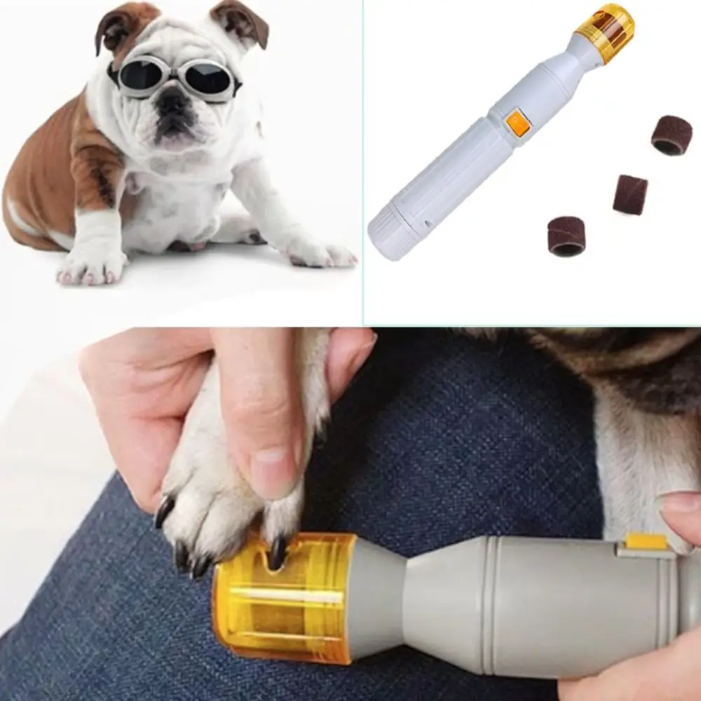 Electric Pet Nail Grinder Automatic with Grinding Wheel Pet Nail Trimmer Professional Labor-saving Dog Nail Clipper Paws