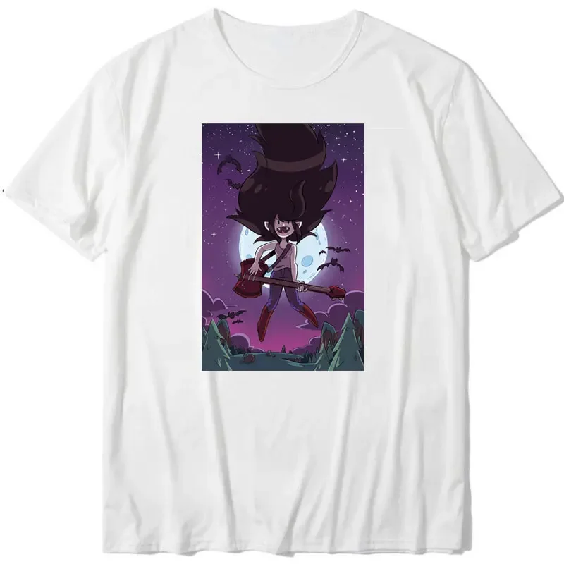 Adventure Time Anime T-shirt Marceline Vampire Queen Live At Candy Tavern Short Sleeve Funny Design Aesthetic Men Tumblr T Shirt