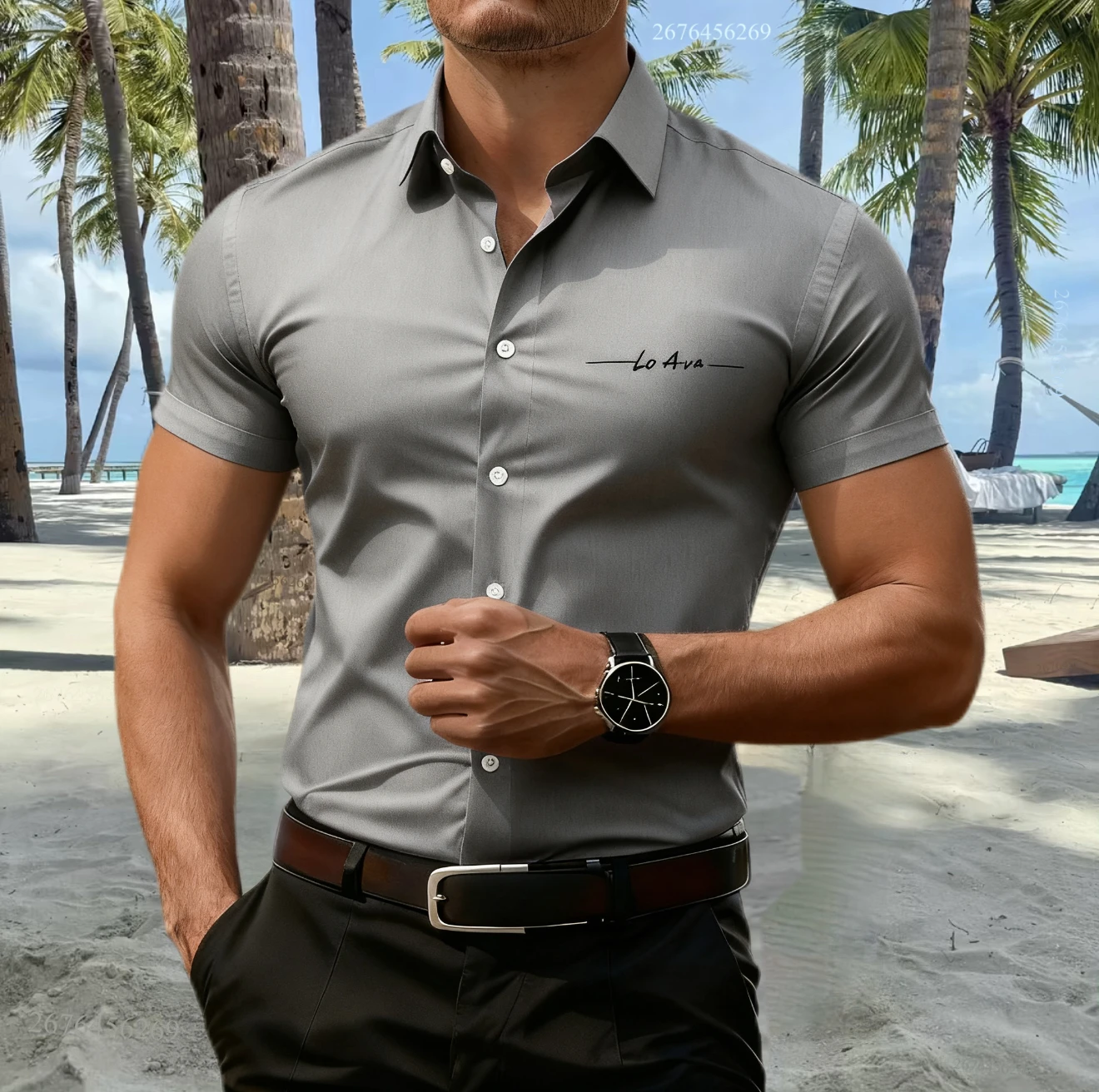 14 colors men's shirts fashion casual short-sleeved shirts men's business shirts high quality tops plus size fast delivery