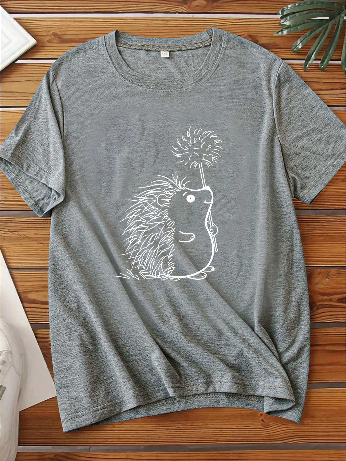 

Women's plus Size T-Shirt round Neck Short Sleeve Printed 1-7XL Comfortable Casual Top for Ladies (Fan Gear)
