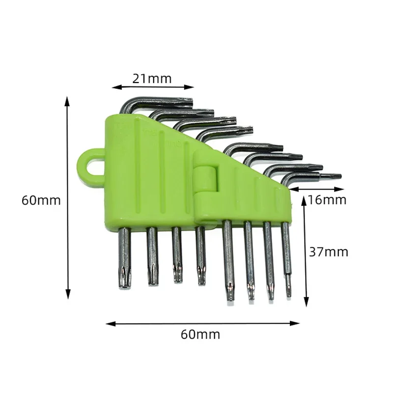 8Pcs Set Star Torx Wrench Spanner T5-T20 Torx Screwdriver Portable Box End Wrench Kit Key Professional Carrying Holder Hand Tool - view 5