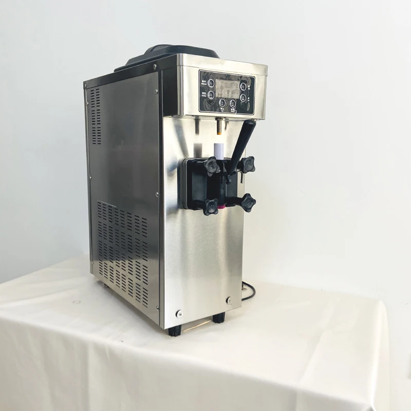 10-12L / H Top Quality Ice Cream Machine 1100W Desktop Soft Ice Cream Machine Mini Ice Cream Freezing Equipment