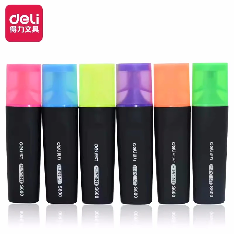 

10Pcs Deli S600 Highlighter Single Head Paint Marker Pen Marker Pen School Office Office Stationery Supply