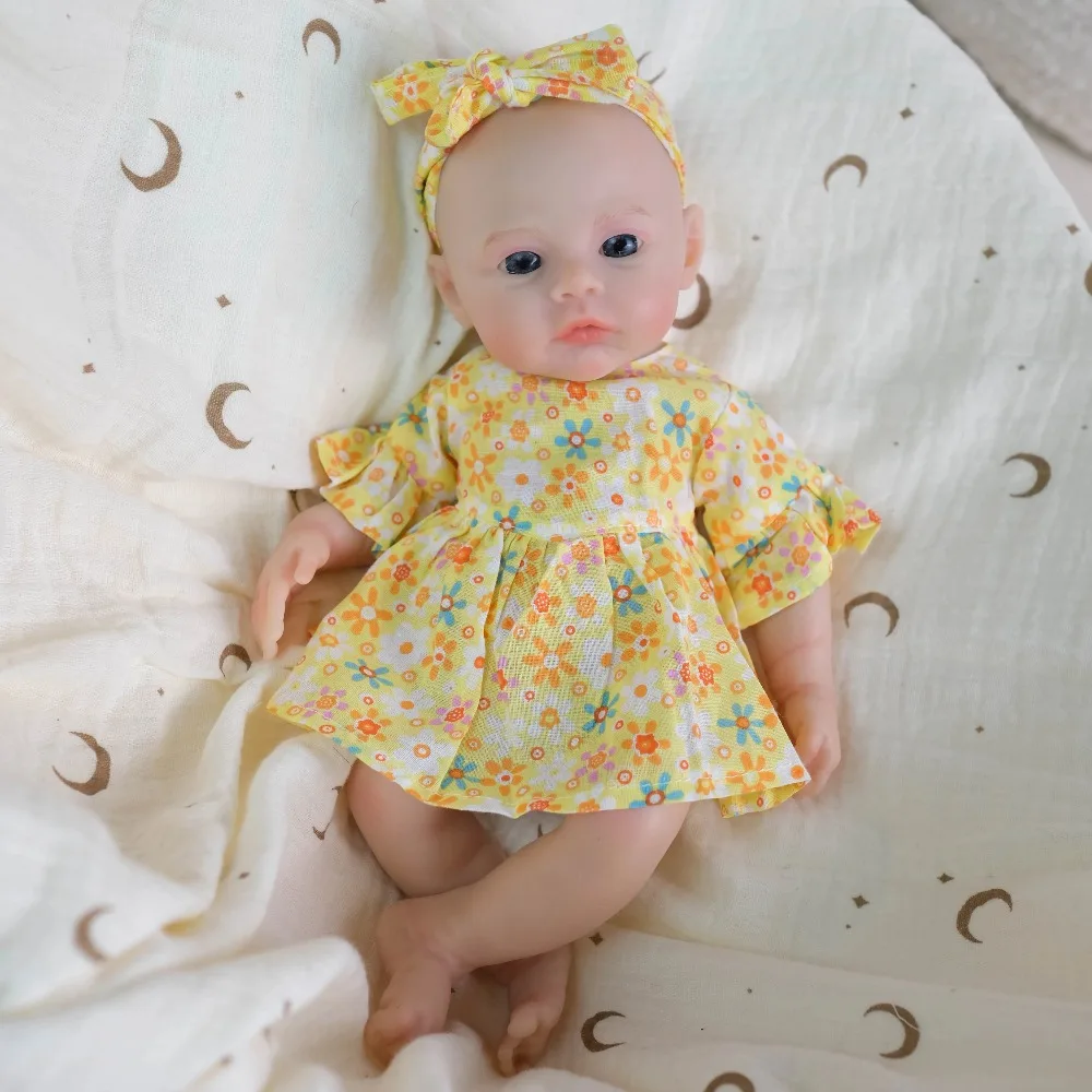 12 '' Super Soft Silicone Reborn Baby Doll Prato Collezione ad alta quantità Bambola Estensibile Realistico Neonato Bocca Può aprire