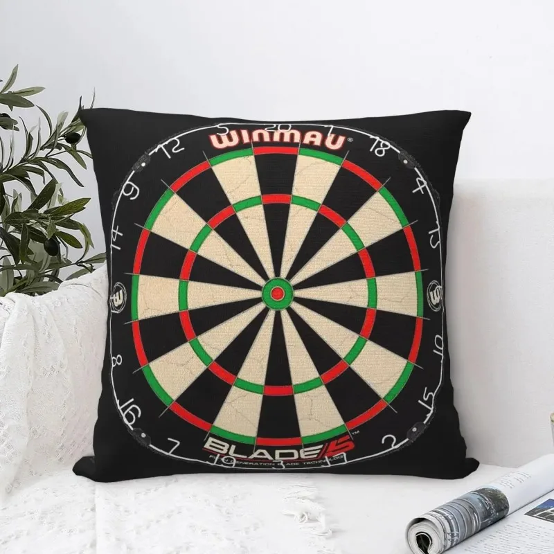 Winmau Blade 5 Dartboard Square Pillowcase  Pillow Cover Cushion Zip Decorative Comfort Throw pillowcase For Home Bedroom