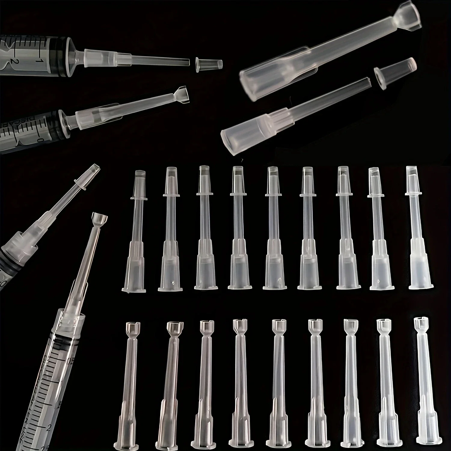 20/50pcs Plastic DispensingTips for Perfume Refills Compatible with Syringes Industrial Dispensing Pet Care General PurposeTools
