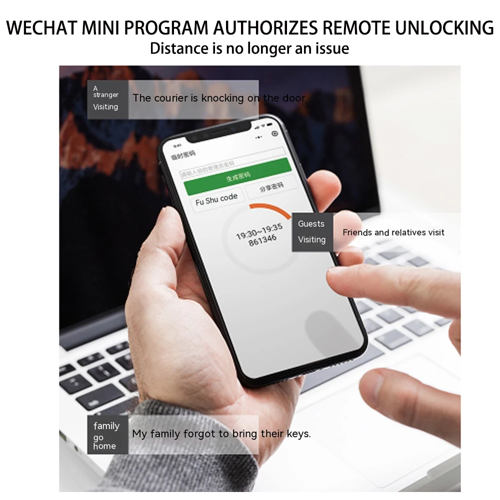 도어 잠금 앱 유리 지문 블루투스 스마트 안경 전자 생체 인식 도어 잠금 장치 13.56Mhz RFID 원격 제어 잠금 해제