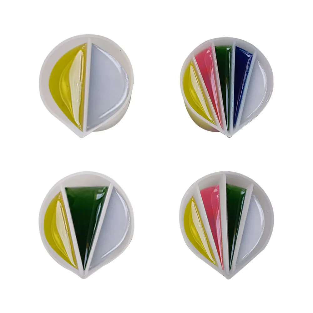4pcs/set DIY Silicone Fluid Art Dividers Split Cup 2 3 4 5 Channels Mixing For Paint Pouring Reusable Resin Accessories Craft