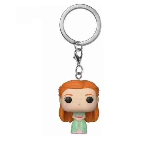 Funko POP Schlüsselanhänger Spielzeug Hermine Ginny Ron Hedwig Snape Fawkes Dementor Luna Lovegood Schlüsselanhänger Kette Vinyl Figur Spielzeug