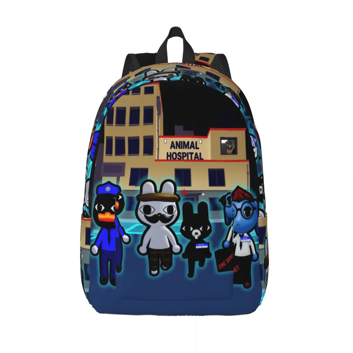 Animals Hospitals Anomaly Cat Dog Backpack Elementary High College School Student Bookbag Men Women Daypack Sports