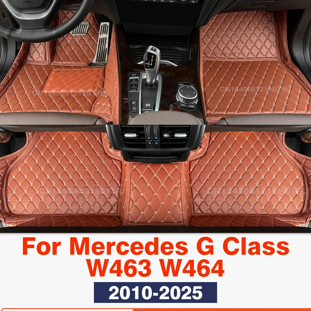 

For Mercedes Benz G class W463 W464 2010-2025 2024 2023 Custom Car Floor Mat Automobile Carpet Interior Accessories Protective