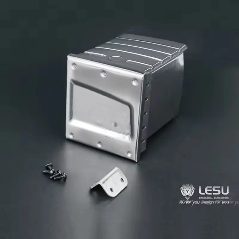 RC 1/14 Truck LESU Metall-Auspufftank 46MM RC 1/14 für TAMIYA für MAN Traktor-LKW Kipper DIY Modellauto LKW DIY Zubehör Spielzeug – Detail 3