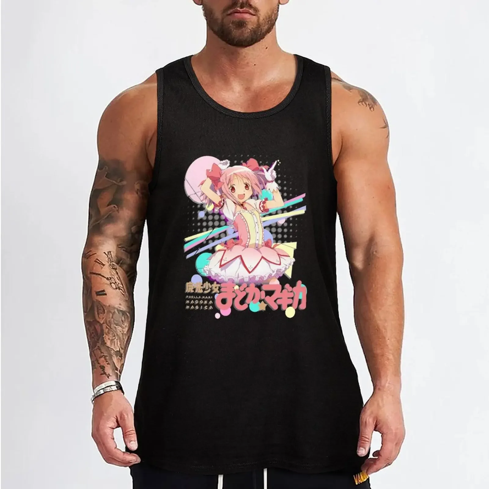 New Madoka Magica~ Tank Top bodybuilding gym for men