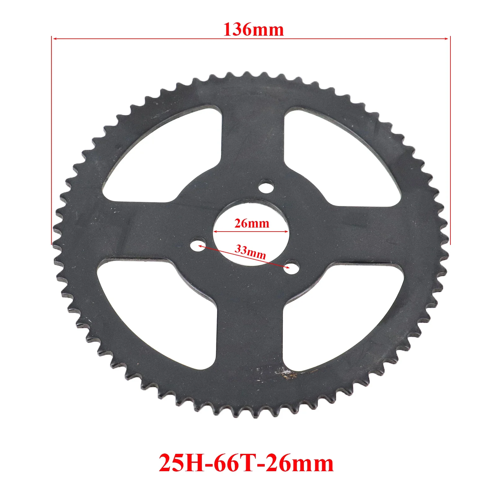 25H 60T 62T 66T 70T 72T 74T 76T 78T Tooth 26MM Rear Sprocket for 47CC 49CC Mini Moto ATV Quad Dirt Pit Pocket Bike Scooter Parts