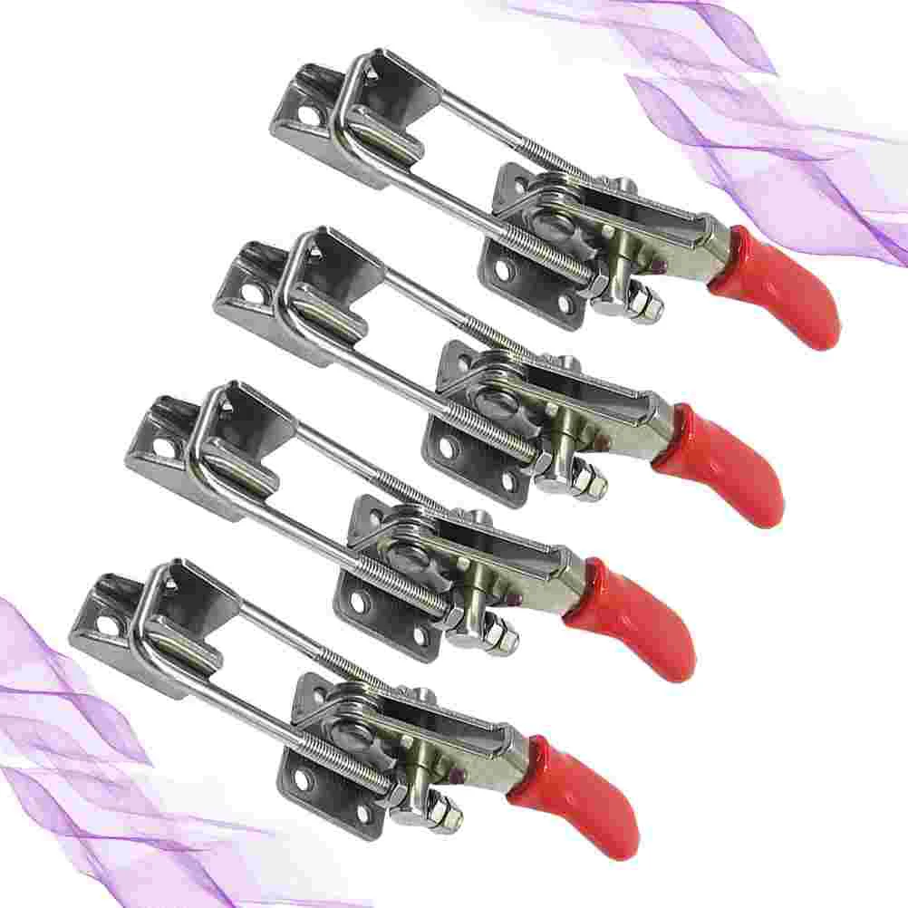 

4 Pcs Hamut Adjustable Metal Clamps Vise Pipe Quick Toggle Latch Action Anti Release Tool Vertical