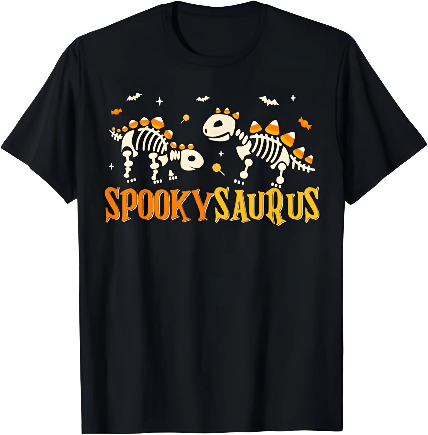 Funny Dinosaur Spookysaurus Candy Corn Halloween Toddler T-Shirt