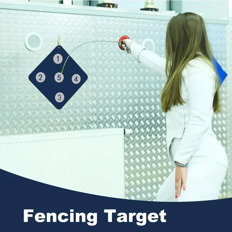 Fencing Target Practice Wall-Mounted Fencing Practice Target Skill Improvement Tool Home Auxiliary Tool Featuring Five Bulls-Eye