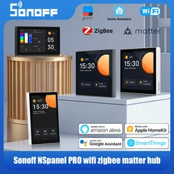 Hot SONOFF NSPanel/NSpanel Pro 86/120 Type Wifi/zigbee Smart Home Scene Switch Work With Alexa Google Home Assistant Smartthings