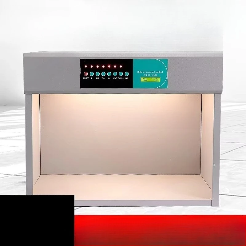 Standard Light Source Color Assessment Cabinet 4 Light Sources D65 U30 TL84 for Textile Garment Fabric Metal Color Matching