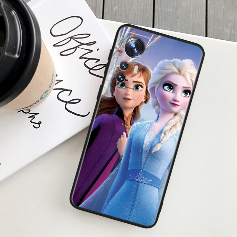 Cool Disney Frozen Elsa For Xiaomi Mi 10T 10S 9T 9 SE 8 A3 A2 A1 6X 5X CC9E Note 10 Lite Pro Mix 3 Black Soft Phone Case