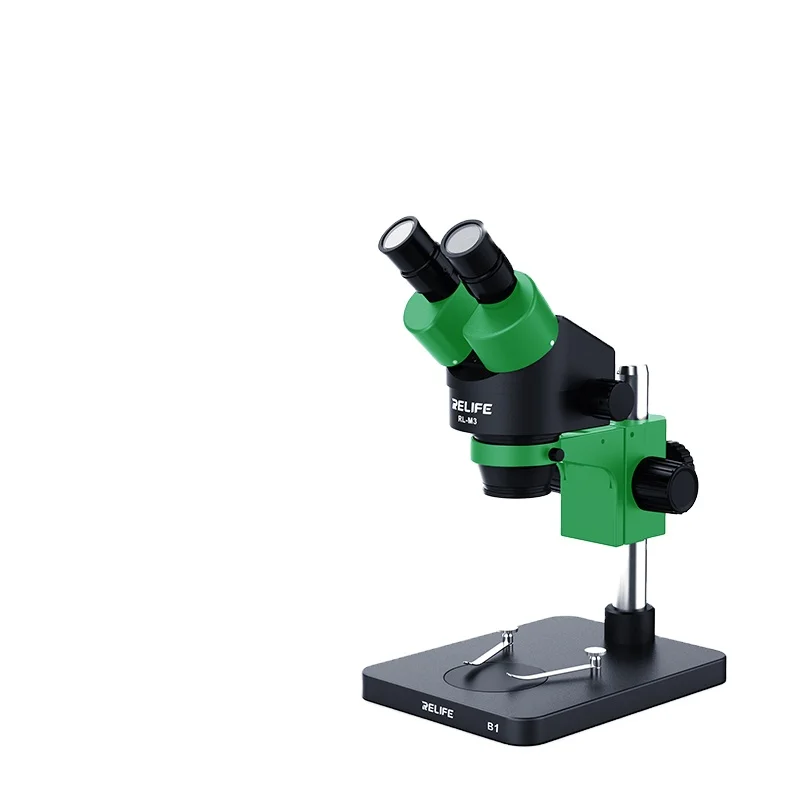 RL-M3 Series Binocular Microscope 7X-45X Zoom Mobile Phone PCB Board Repair+LED Light+Dust Mirror Stereo Microscopes Tool