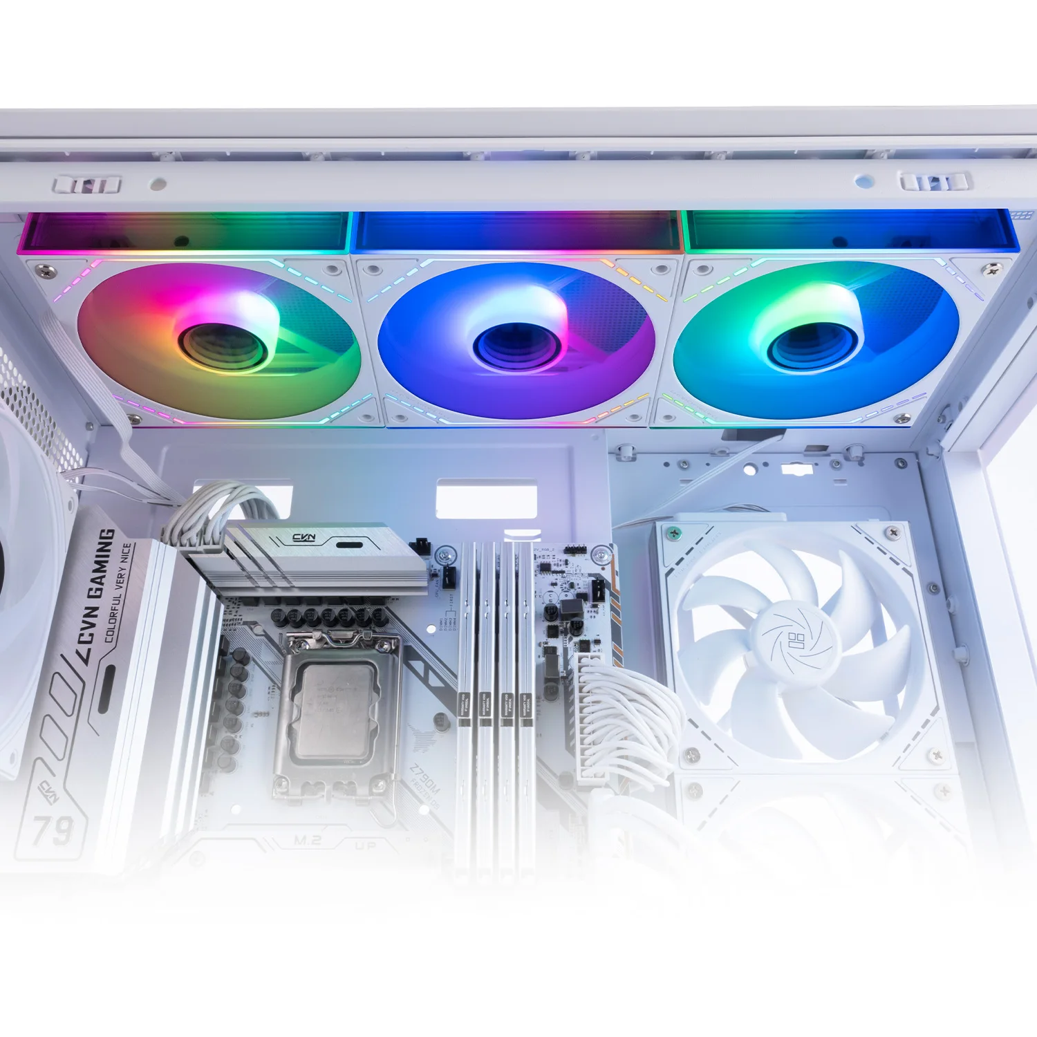 Thermalright TL-M12QW-S X3 Computer Case Fan, 3-IN-1 ARGB 120mm PC Case Fan/Daisy Chain/Interlocking/Infinity Mirror/Silent/PWM