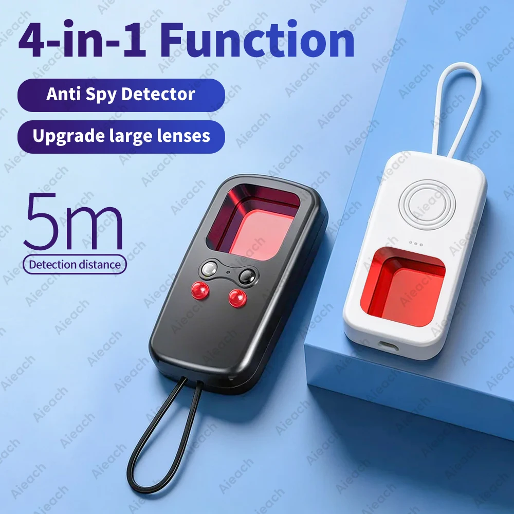 Portable Camera Detector Mobile Phone USB IR Alarm for Outdoor Travel Hotel Rental Anti Candid Hidden Camera Finder Led Light