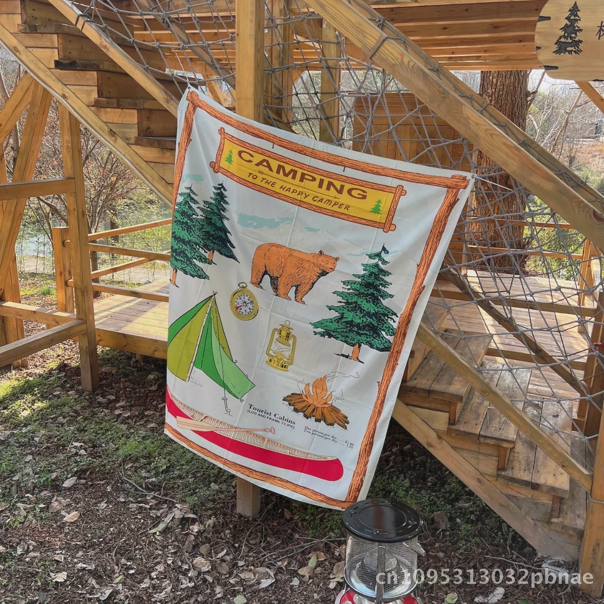 

Outdoor hanging cloth mountaineering outdoor camping atmosphere group wild luxury camping hotel project 0.2KG