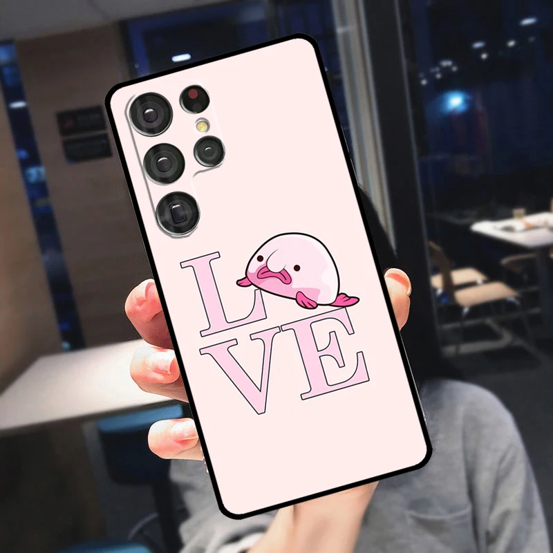 Cute Blobfish Case For Samsung Galaxy S23 Ultra S22 Ultra S20 FE S21 FE Note 10 20 S8 S9 S10 Plus Cover