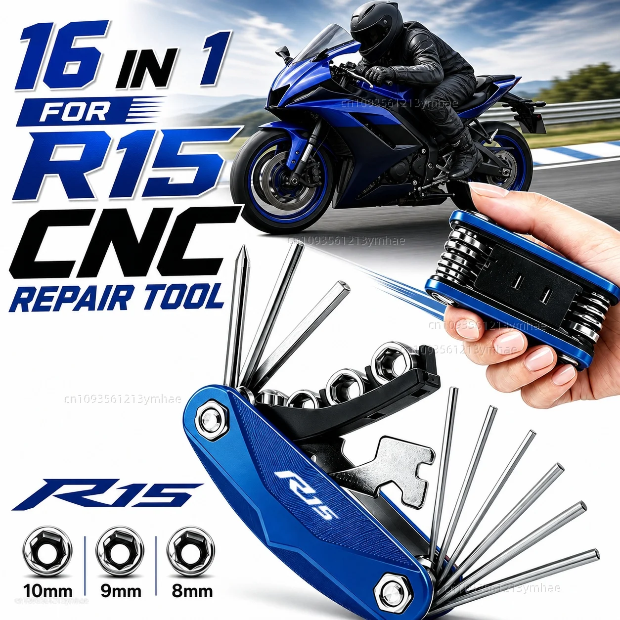 Kit de Herramientas para Motocicleta YAMAHA YZFR15 YZF-R15 R15 V3 V3.0, Juego de Destornilladores Multifuncionales, Llaves Hexagonales, Portátil