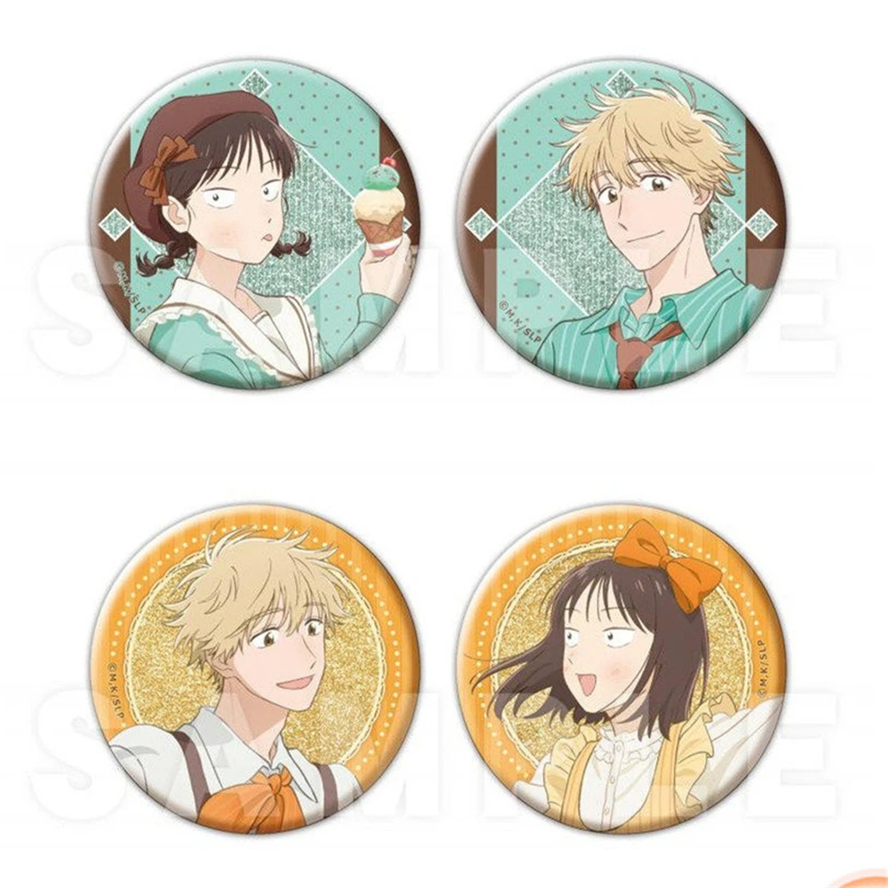 58mm Anime Skip and Loafer Iwamura Mitsumi Shima Sousuke Cosplay COSTUME Badge Pin SPTE Tinplate Brooch﻿ Prop Gift