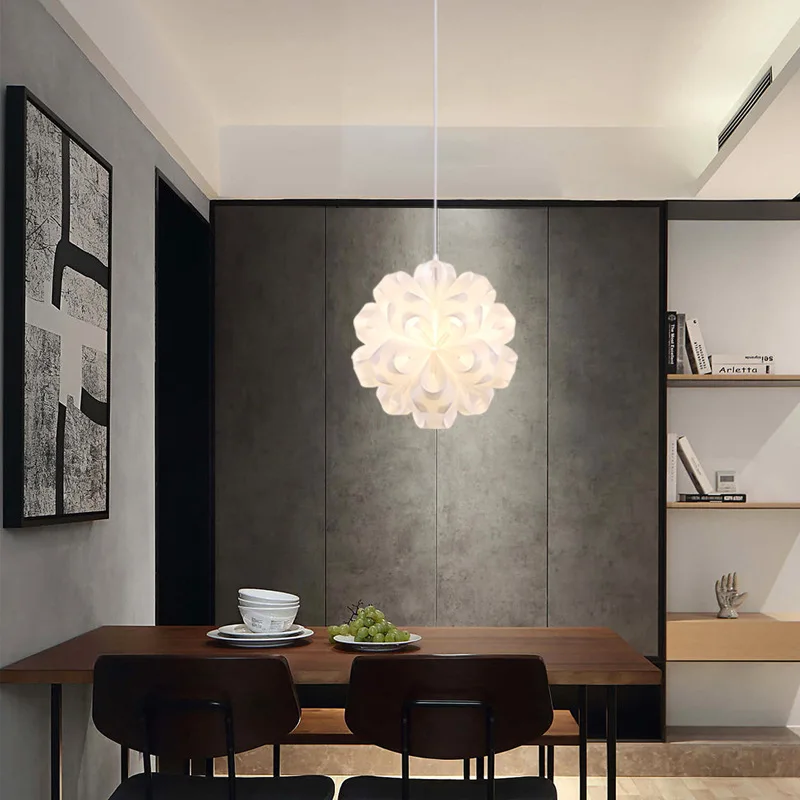 Denmark Acrylic Flower Pendant Lights Simple Creative Personalized Dressing Room Restaurant Kitchen Island Hanglamps Woonkamer