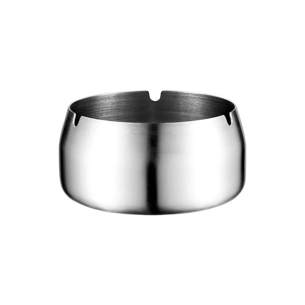 Creative Personality Stainless Steel Ashtray Windproof Home Living Room Hotel Internet Cafe Restaurant Fashion Large