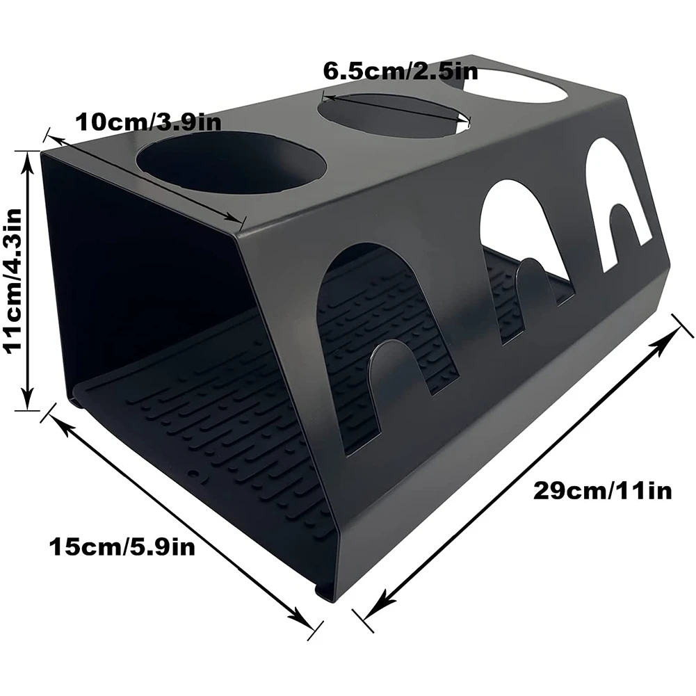 Dish Drainer for and Emil Bottles with Lid Holder,Stainless Steel Bottle Holder,with Draining Pad and Brush B