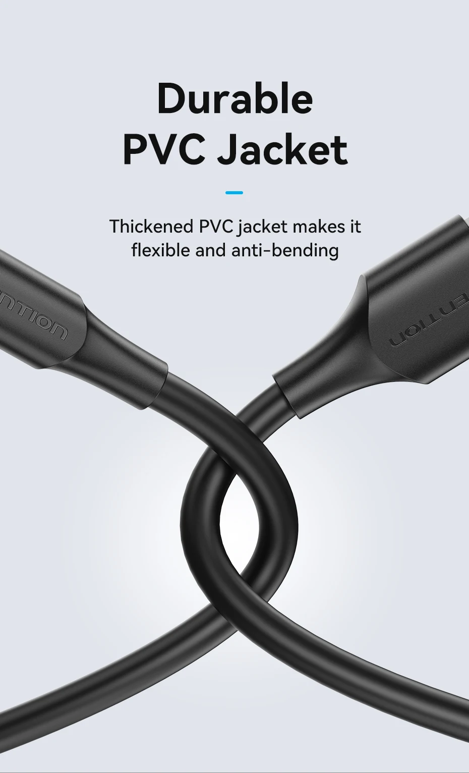 Vention Micro-USB-Kabel, 3 A, schnelles Laden, USB-Datenkabel, Handy-Ladekabel für Samsung, HTC, LG, Android, Tablet, USB-Kabel – Detail 6